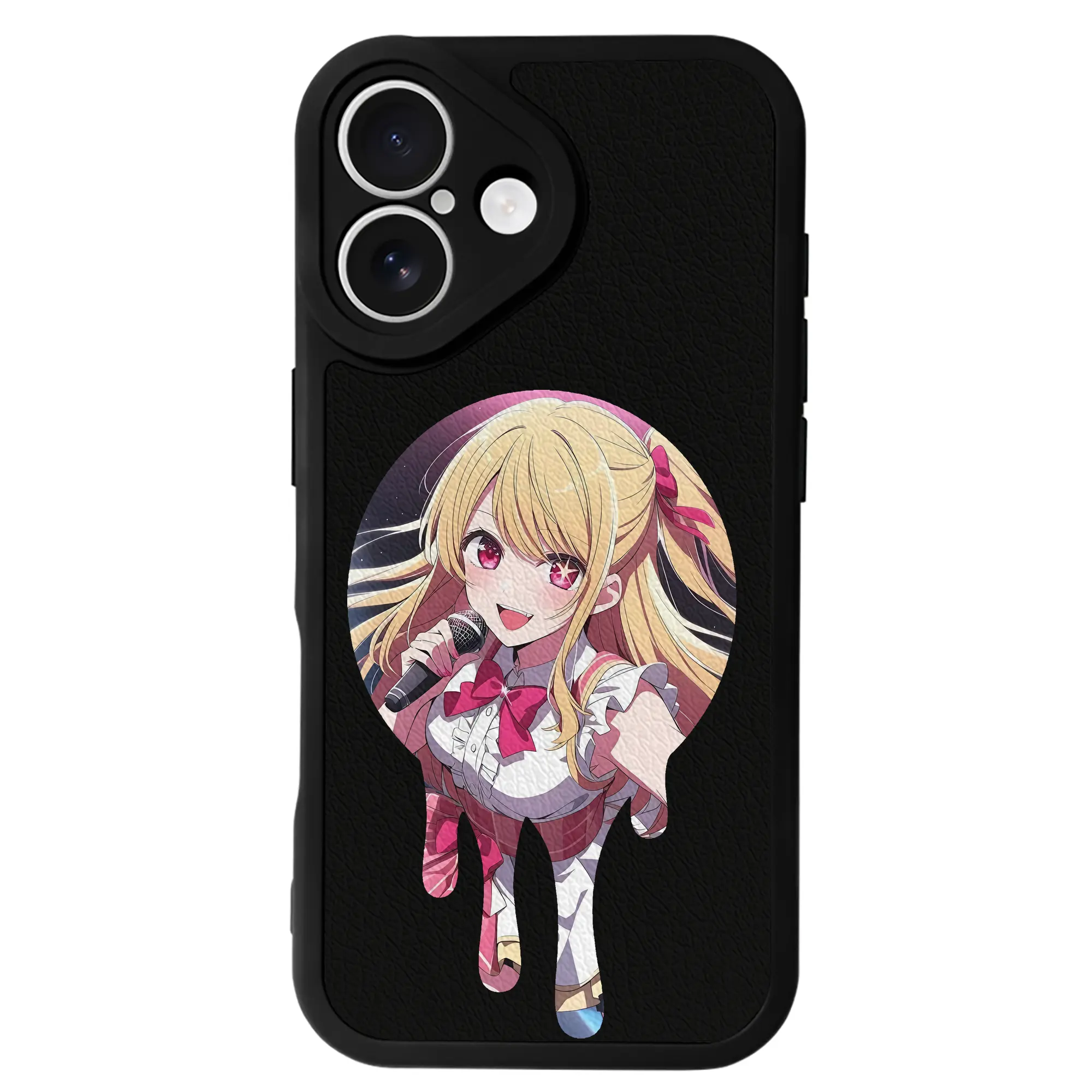 推しの子 グッズ,星野ルビー - IPhone 16シリーズ対応 ・ シリコンスマホケース ・ レザー調 ・ 高精度フィット ・ 耐衝撃 ・ ワイヤレス充電対応 ・ 精密カット